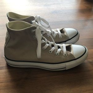 NEW Converse rare Tan high tops